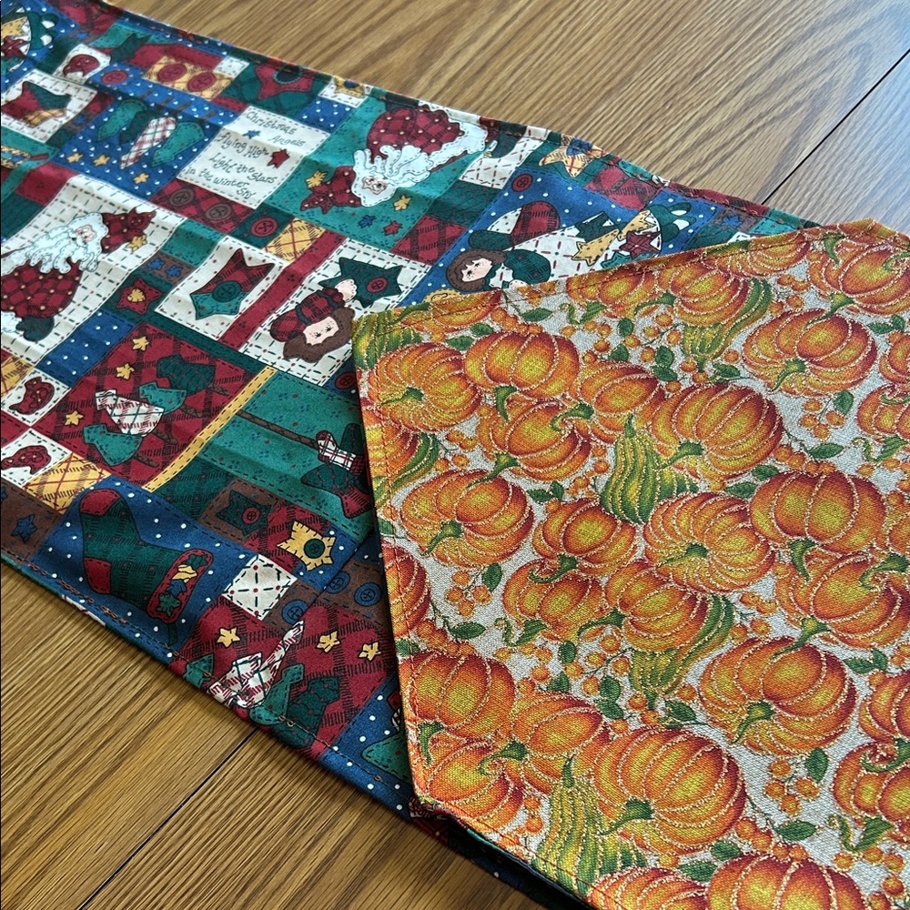 Festive Reversible Table Runner - Picture 2 of 5